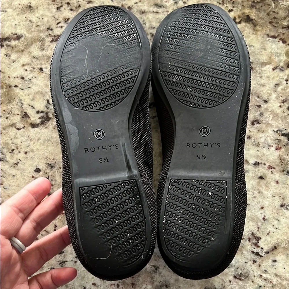 Rothy's Black Flats Minimalist Comfort Loafers - Picture 2 of 3